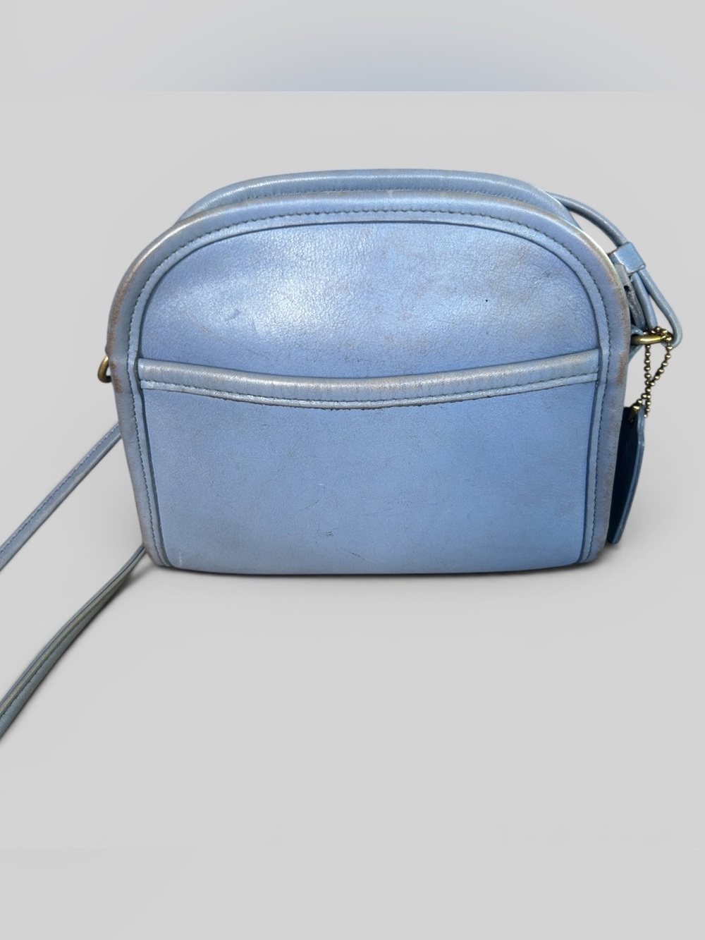 Vintage Coach crossbody Abbie bag with hang tag from 1997 rare periwinkle